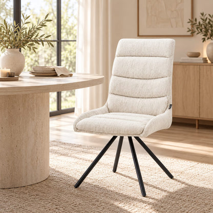 LAURA Chaise en velours, 60x49x95CM