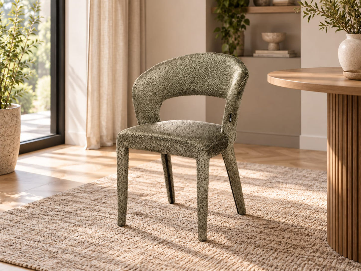 Chaise en tissu anti tache, 60x55xH81CM - TOVI