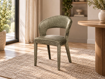 Chaise en tissu anti tache, 60x55xH81CM - TOVI