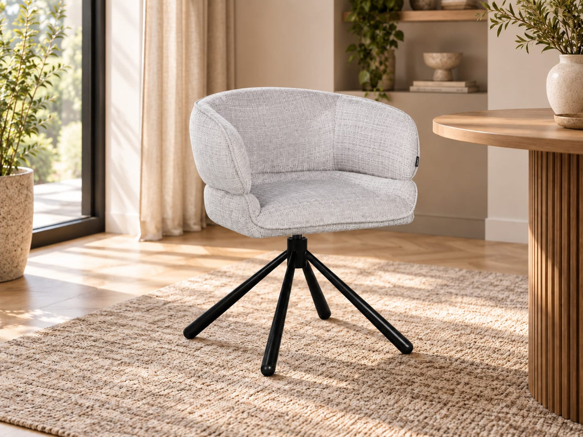 Chaise en tissu, 64x61xH73,5CM - MILA