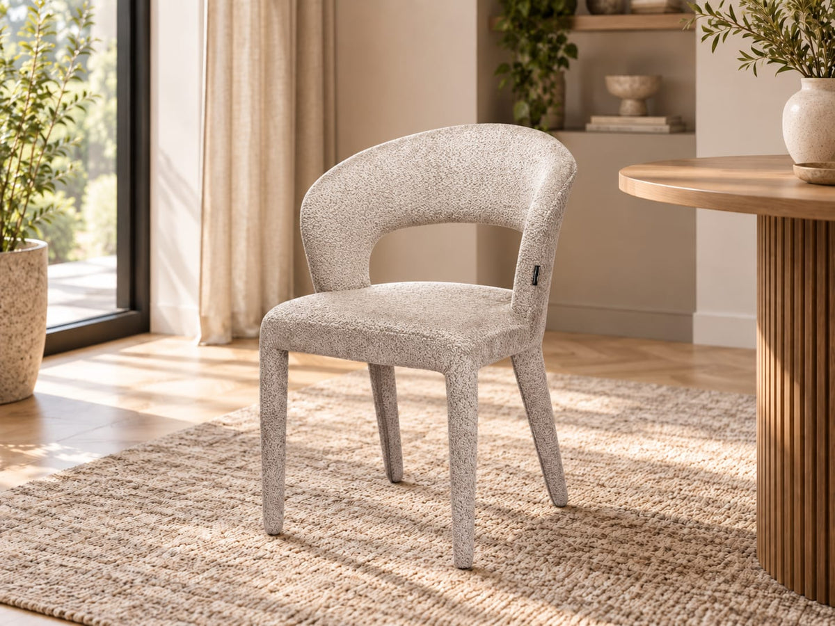 Chaise en tissu anti tache, 60x55xH81CM - TOVI
