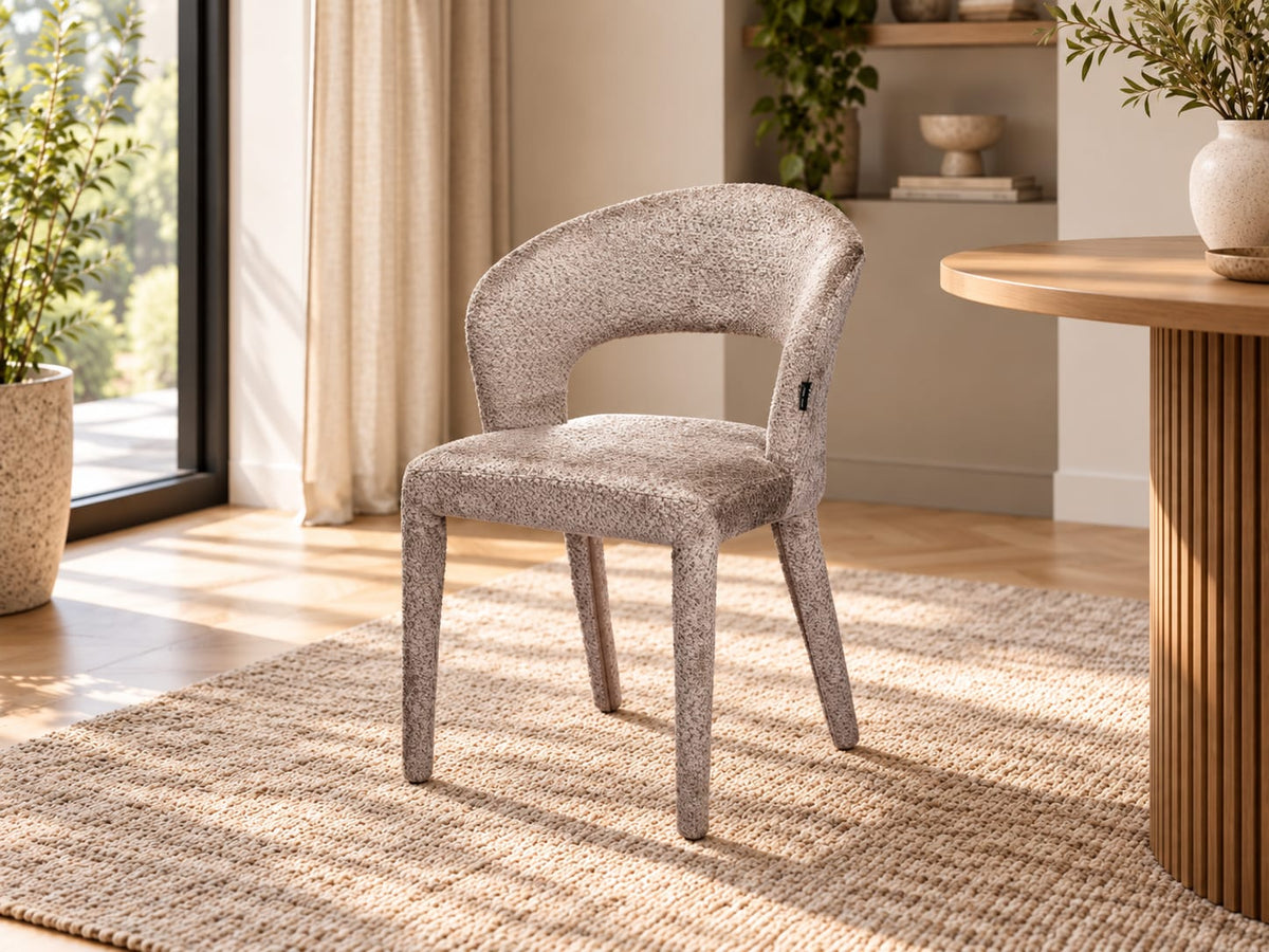 Chaise en tissu anti tache, 60x55xH81CM - TOVI