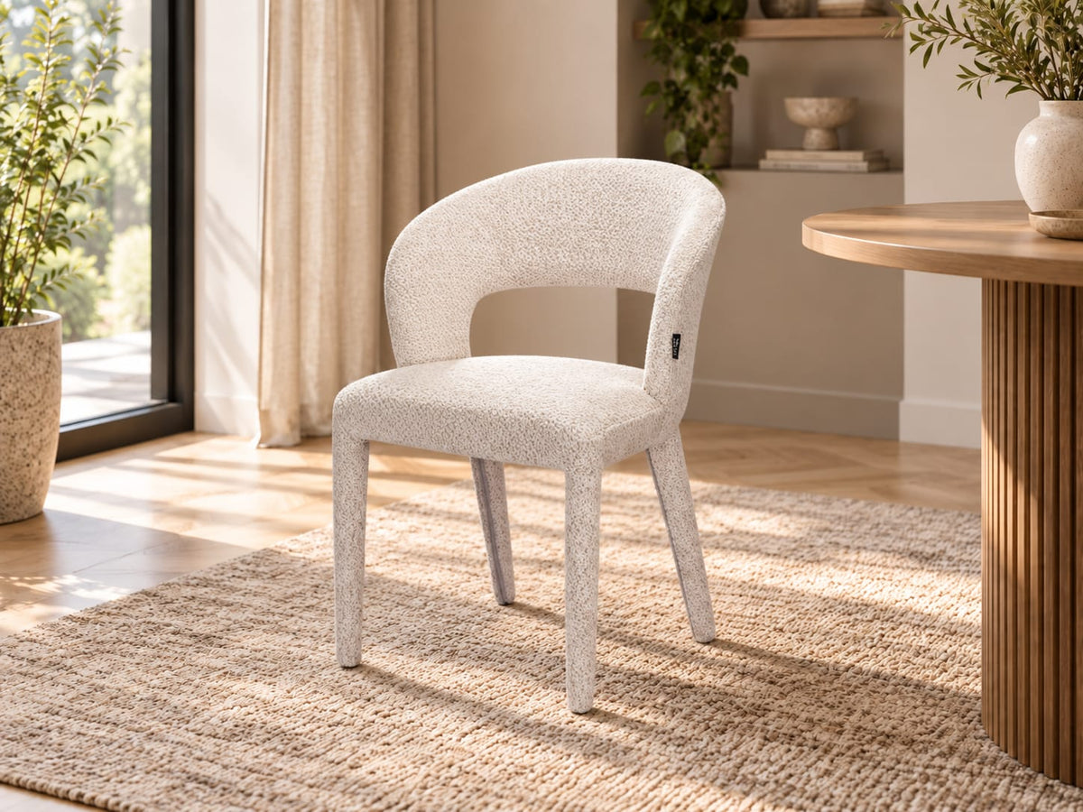 Chaise en tissu anti tache, 60x55xH81CM - TOVI