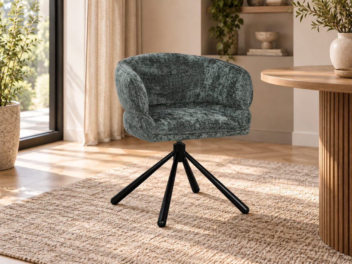Chaise en tissu, 64x61xH73,5CM - MILA