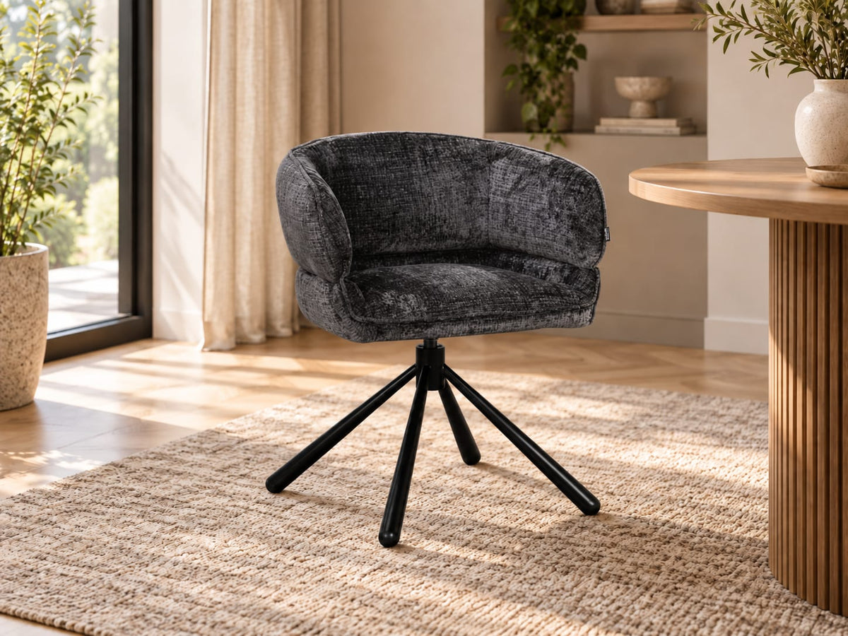 Chaise en tissu, 64x61xH73,5CM - MILA