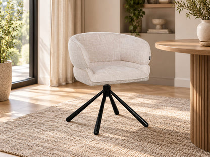 Chaise en tissu, 64x61xH73,5CM - MILA
