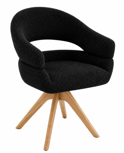 Chaise en tissu anti tache, 62x62xH85CM - MELVIN