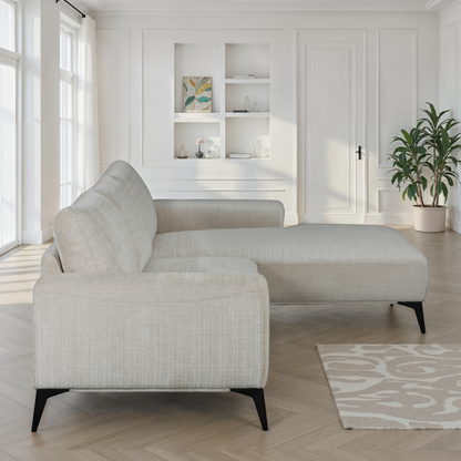 Canapé Angle 5places Tissu 297X186xH90cm - HELENA