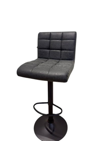 Chaise haute Tabouret bar dossier pivotant à suspension tissu anti tâches - YEIMY