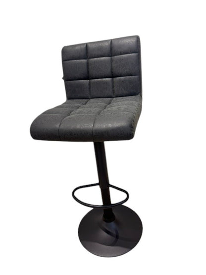 Chaise haute Tabouret bar dossier pivotant à suspension tissu anti tâches - YEIMY