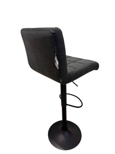 Chaise haute Tabouret bar dossier pivotant à suspension tissu anti tâches - YEIMY