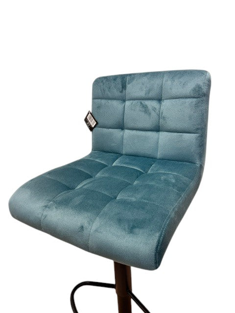 Chaise haute Tabouret bar dossier pivotant à suspension tissu anti tâches - YEIMY