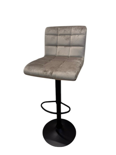 Chaise haute Tabouret bar dossier pivotant à suspension tissu anti tâches - YEIMY