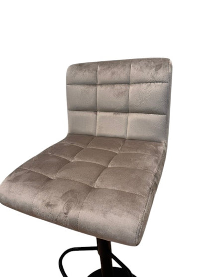 Chaise haute Tabouret bar dossier pivotant à suspension tissu anti tâches - YEIMY