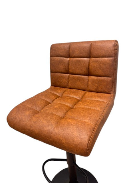 Chaise haute Tabouret bar dossier pivotant à suspension tissu anti tâches - YEIMY