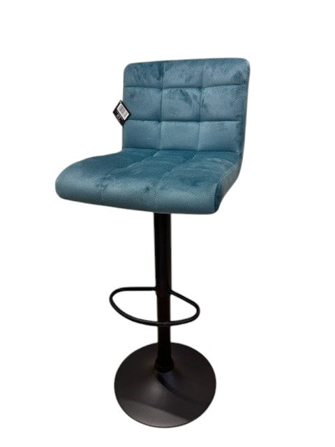 Chaise haute Tabouret bar dossier pivotant à suspension tissu anti tâches - YEIMY