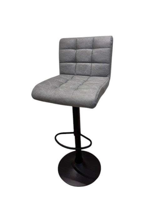 Chaise haute Tabouret bar dossier pivotant à suspension tissu anti tâches - YEIMY