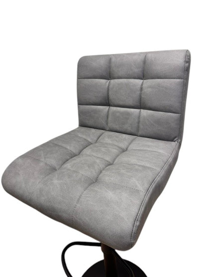 Chaise haute Tabouret bar dossier pivotant à suspension tissu anti tâches - YEIMY