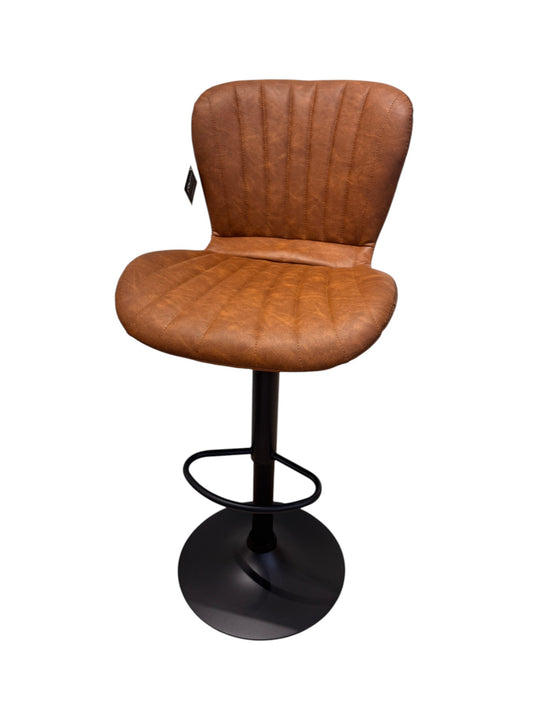 Chaise Haute Tabouret bar dossier pivotant à suspension tissu anti tâches - NOAH