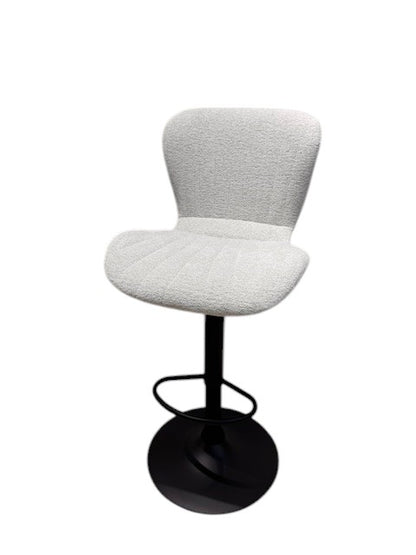 Chaise Haute Tabouret bar dossier pivotant à suspension tissu anti tâches - NOAH