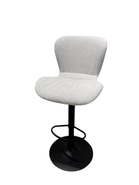 Chaise Haute Tabouret bar dossier pivotant à suspension tissu anti tâches - NOAH