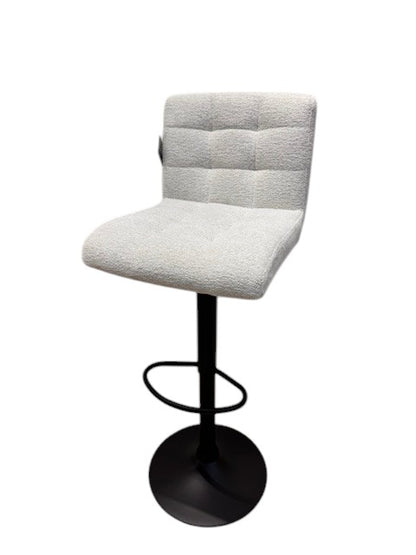 Chaise haute Tabouret bar dossier pivotant à suspension tissu anti tâches - YEIMY