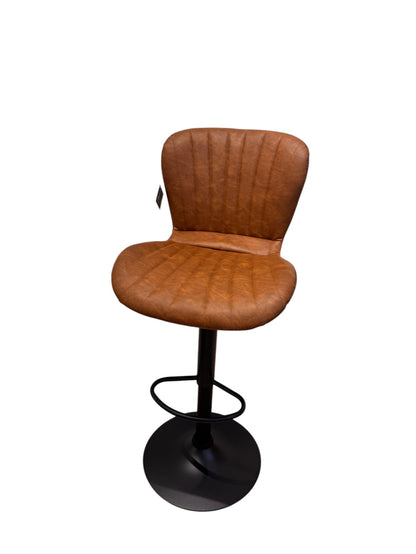 Chaise Haute Tabouret bar dossier pivotant à suspension tissu anti tâches - NOAH