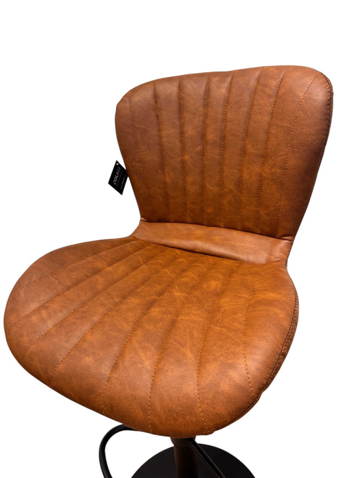 Chaise Haute Tabouret bar dossier pivotant à suspension tissu anti tâches - NOAH