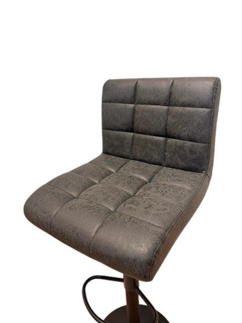 Chaise haute Tabouret bar dossier pivotant à suspension tissu anti tâches - YEIMY