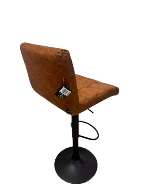 Chaise haute Tabouret bar dossier pivotant à suspension tissu anti tâches - YEIMY