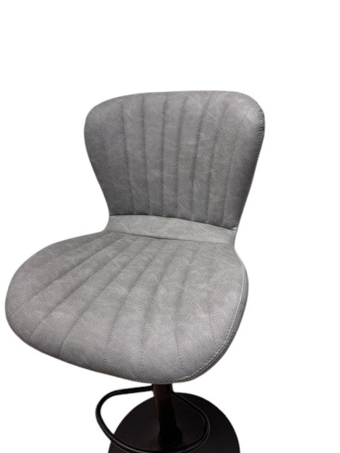 Chaise Haute Tabouret bar dossier pivotant à suspension tissu anti tâches - NOAH