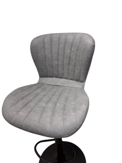 Chaise Haute Tabouret bar dossier pivotant à suspension tissu anti tâches - NOAH