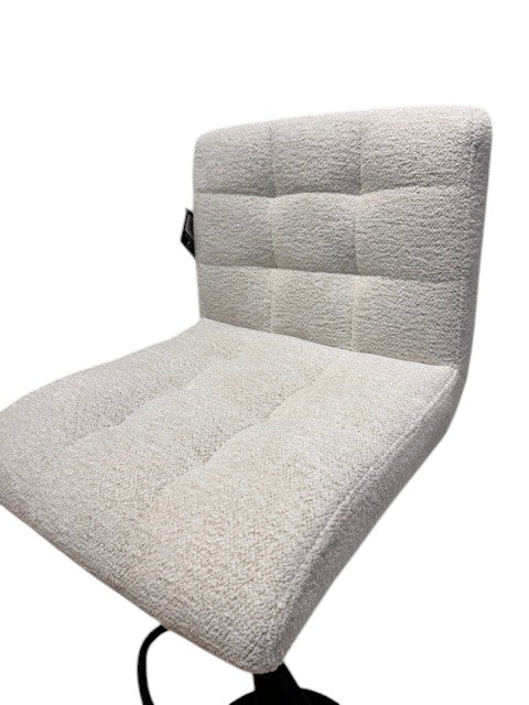 Chaise haute Tabouret bar dossier pivotant à suspension tissu anti tâches - YEIMY