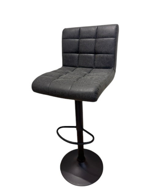 Chaise haute Tabouret bar dossier pivotant à suspension tissu anti tâches - YEIMY