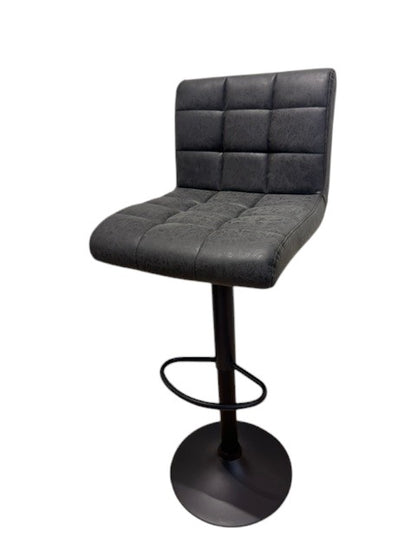 Chaise haute Tabouret bar dossier pivotant à suspension tissu anti tâches - YEIMY