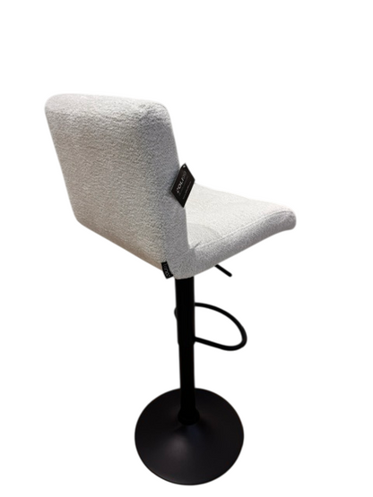 Chaise haute Tabouret bar dossier pivotant à suspension tissu anti tâches - YEIMY