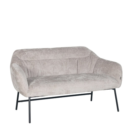 Banquette en tissu et pieds métal - JOY