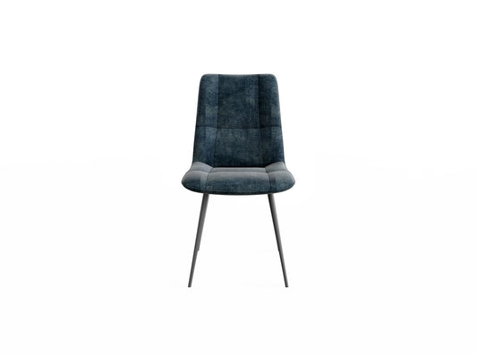 Chaise en tissu pieds noir, 60,5x47xH89,5CM - LOLA
