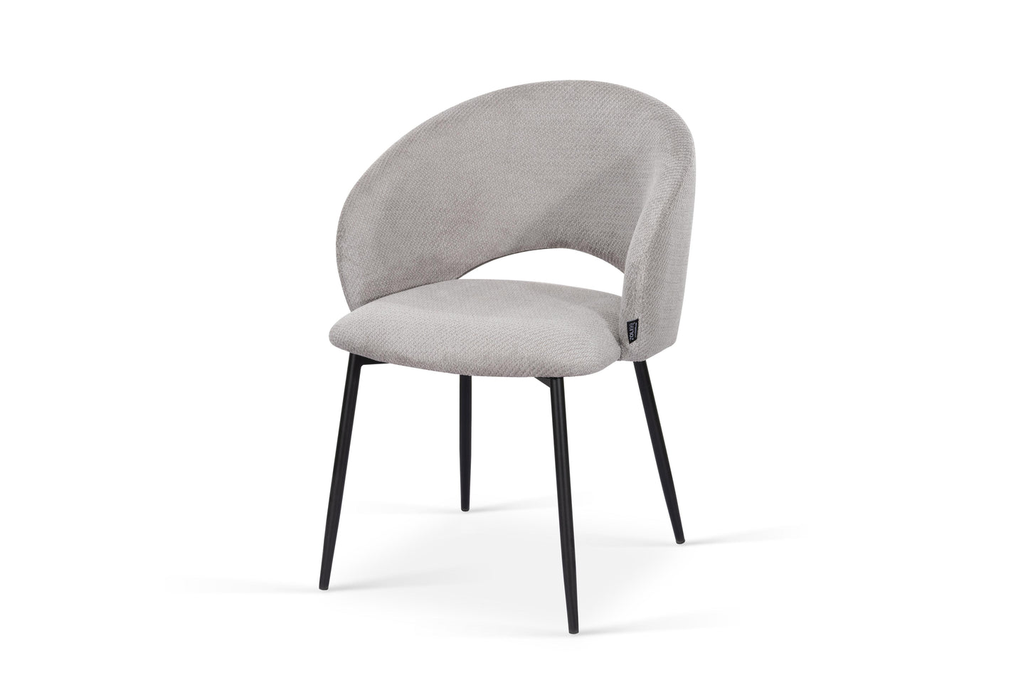 Chaise en tissu anti tache, 58x62xH80,5CM - ELIOR