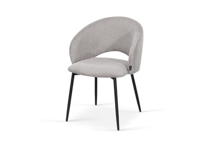 Chaise en tissu anti tache, 58x62xH80,5CM - ELIOR