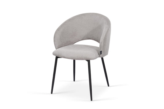 Chaise en tissu anti tache, 58x62xH80,5CM - ELIOR