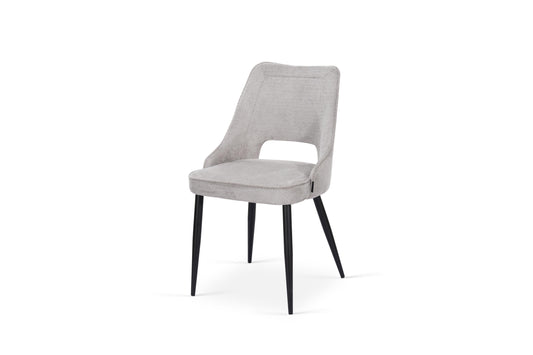 Chaise en tissu anti tache, 50x59xH84CM - MILA