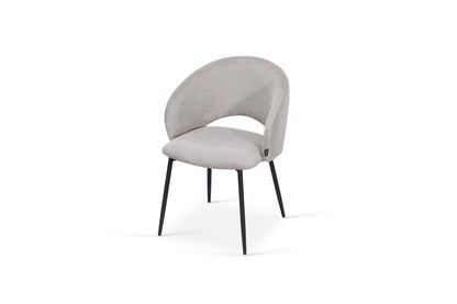 Chaise en tissu anti tache, 58x62xH80,5CM - ELIOR