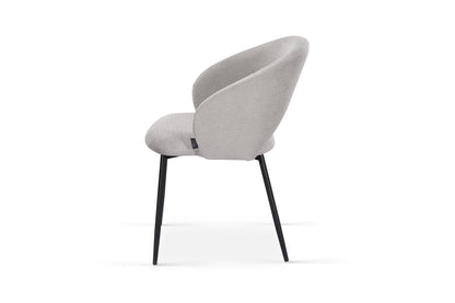 Chaise en tissu anti tache, 58x62xH80,5CM - ELIOR