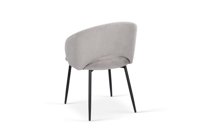 Chaise en tissu anti tache, 58x62xH80,5CM - ELIOR
