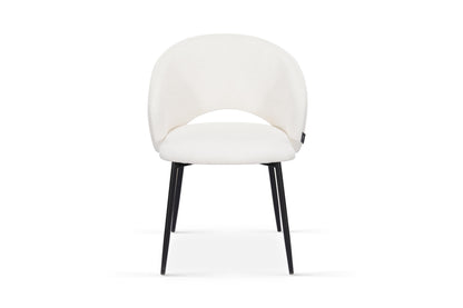 Chaise en tissu anti tache, 58x62xH80,5CM - ELIOR