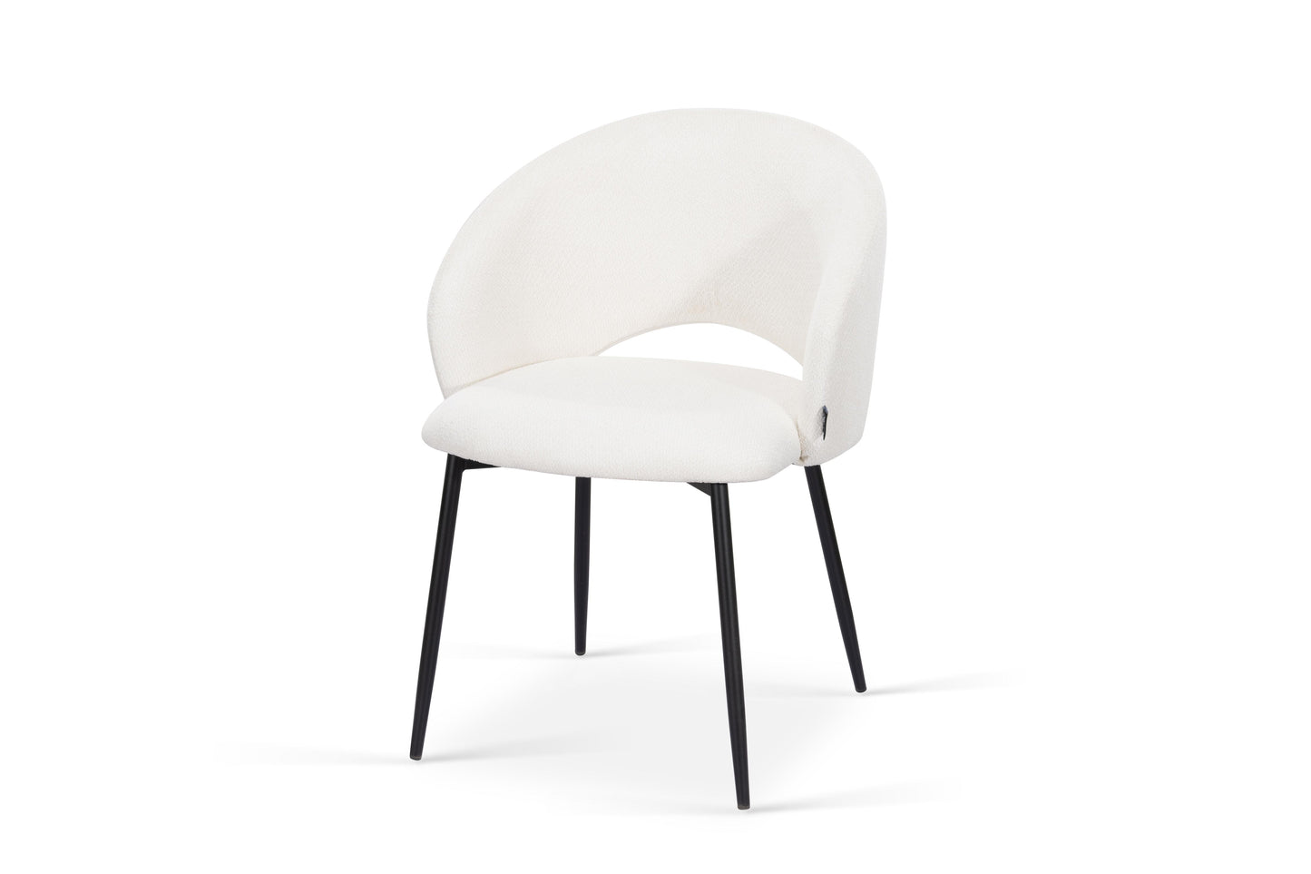 Chaise en tissu anti tache, 58x62xH80,5CM - ELIOR