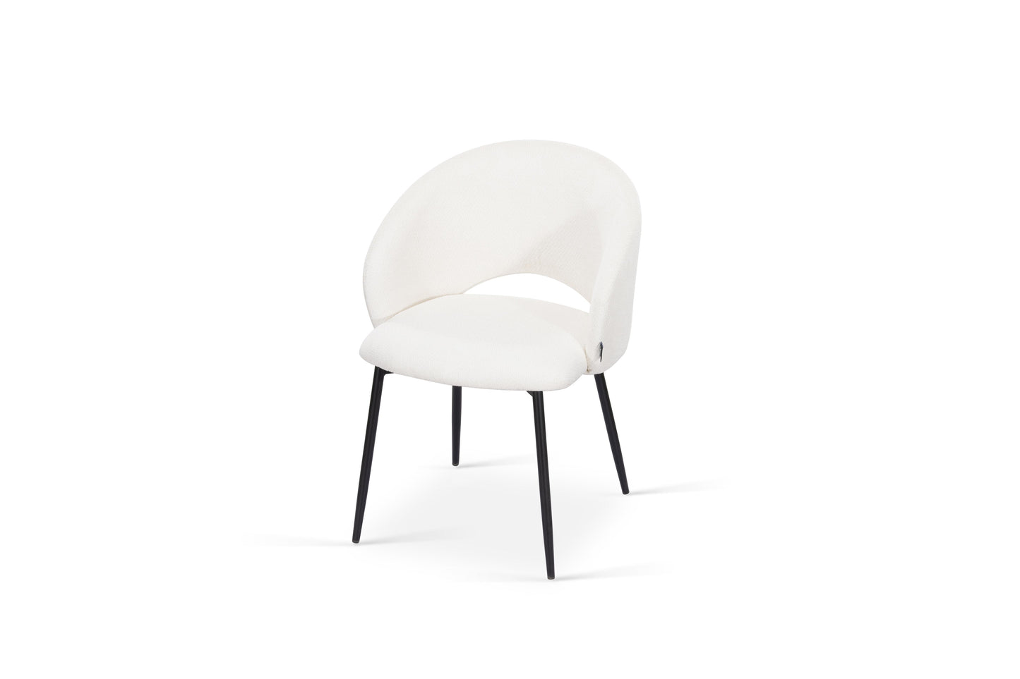 Chaise en tissu anti tache, 58x62xH80,5CM - ELIOR