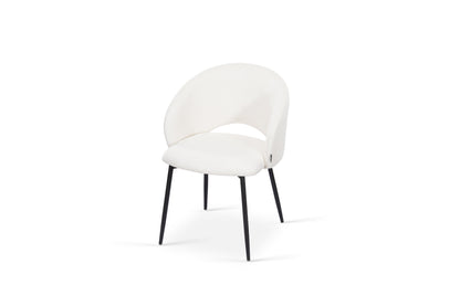 Chaise en tissu anti tache, 58x62xH80,5CM - ELIOR