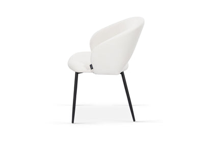 Chaise en tissu anti tache, 58x62xH80,5CM - ELIOR